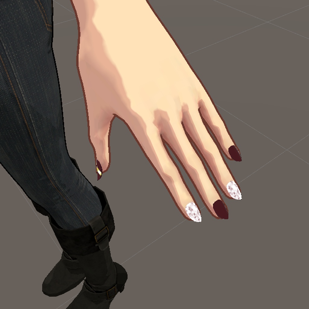 センティッド専用 ネイルチップ 大理石風テクスチャ一枚入り