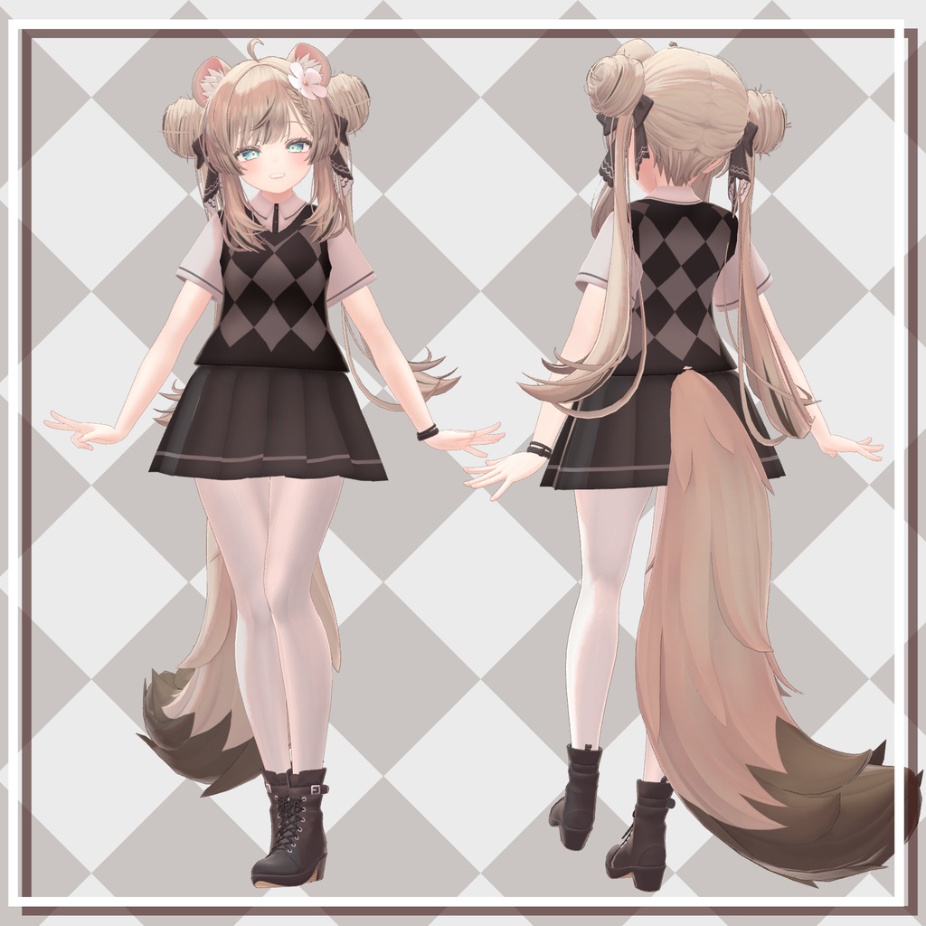 MA対応 マヌカ専用衣装 -checkvest-