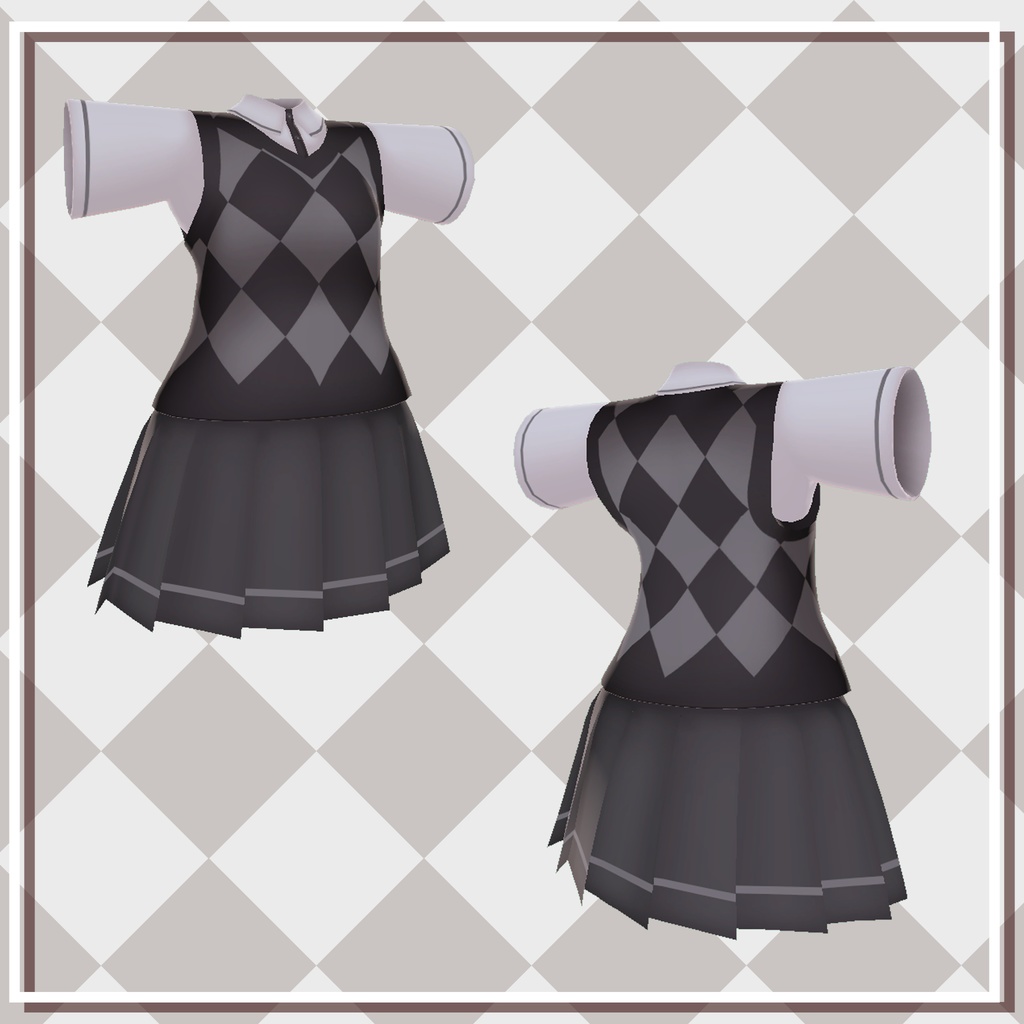 MA対応 マヌカ専用衣装 -checkvest-