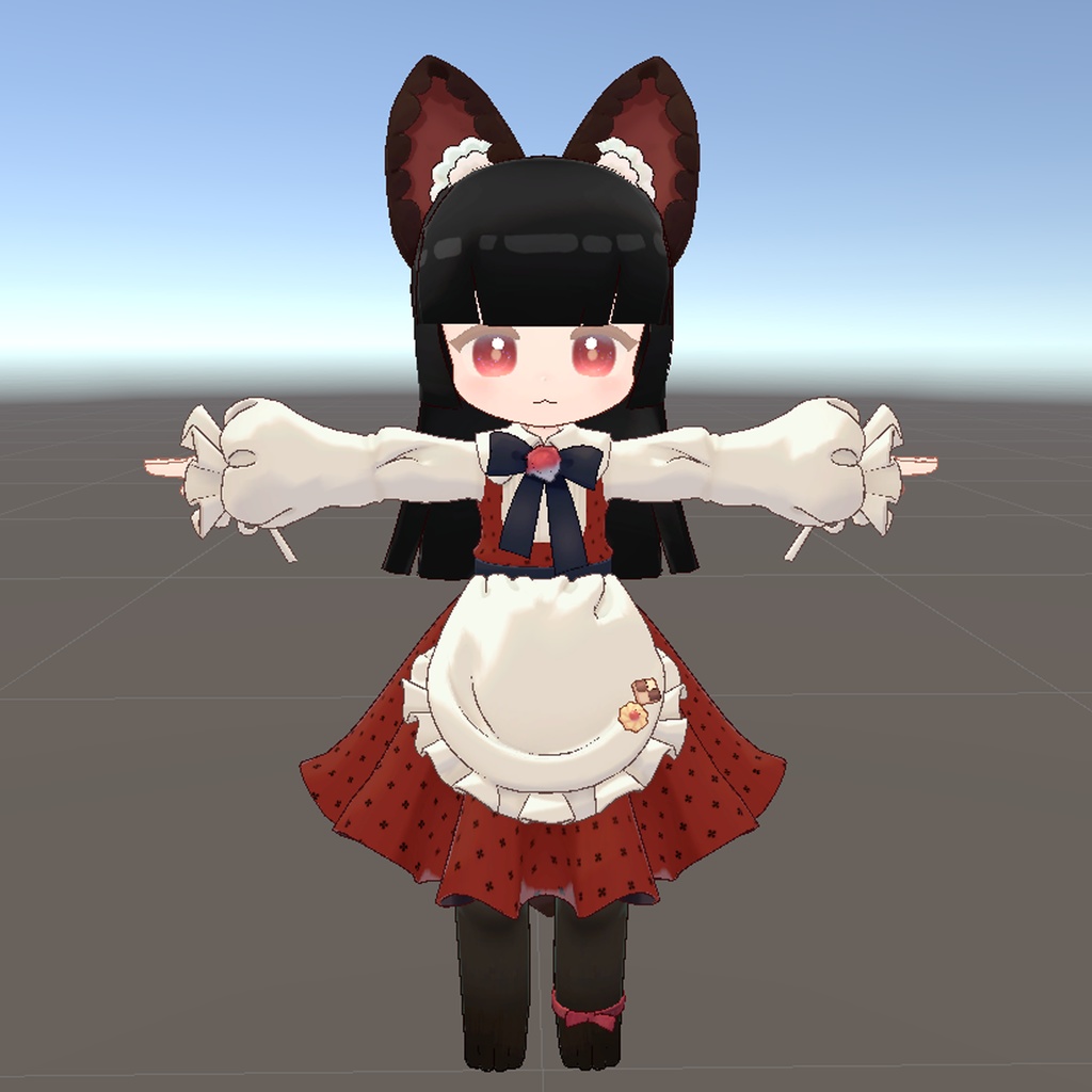 ビスキュイ・ラングドシャちゃん専用Hair 漆黒ヘア