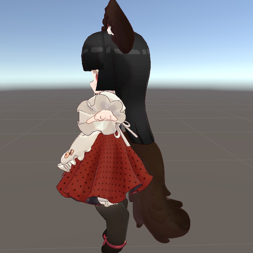 ビスキュイ・ラングドシャちゃん専用Hair 漆黒ヘア