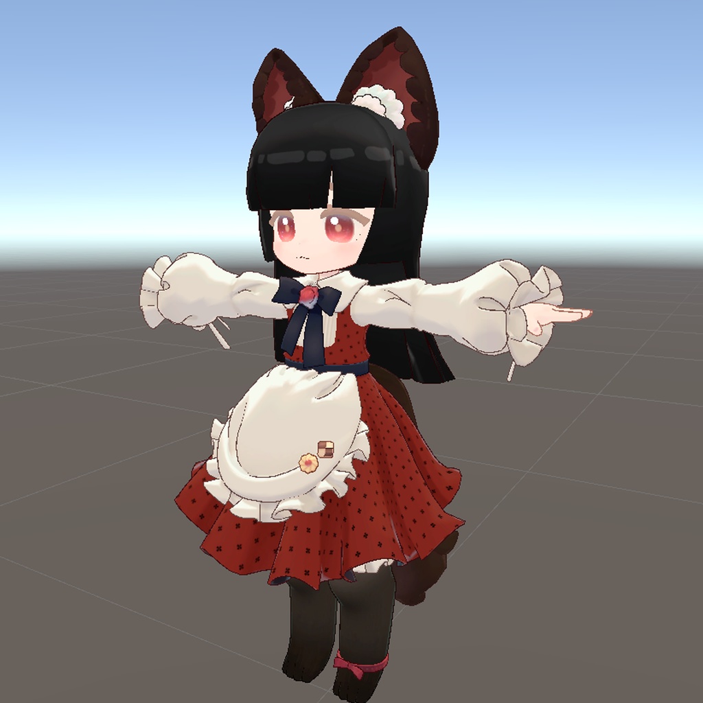 ビスキュイ・ラングドシャちゃん専用Hair 漆黒ヘア