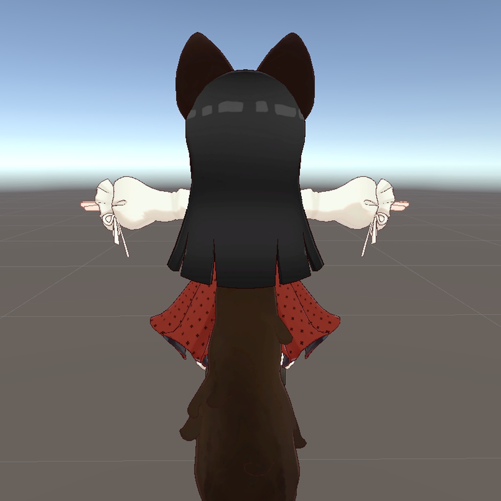 ビスキュイ・ラングドシャちゃん専用Hair 漆黒ヘア