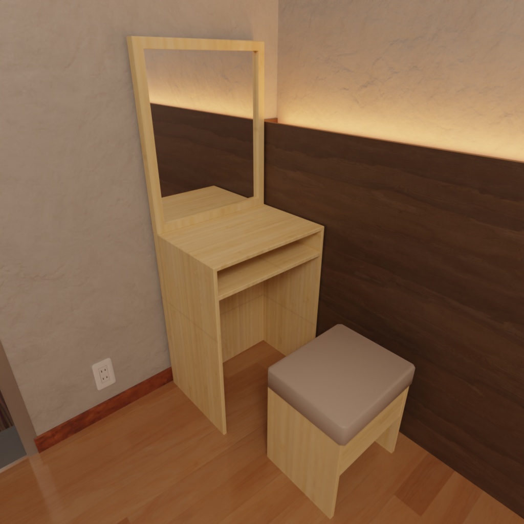 【3Dモデル】家具セット