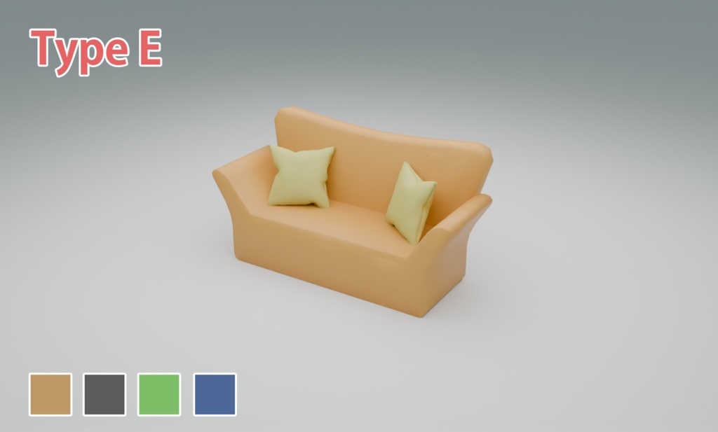 【3Dモデル】ソファセット
