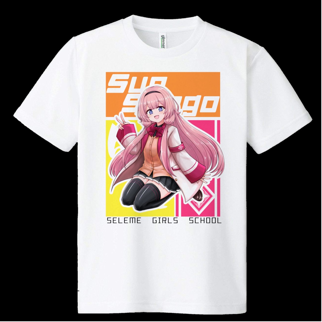 【非公式】周央サンゴ【ドライメッシュTシャツ】