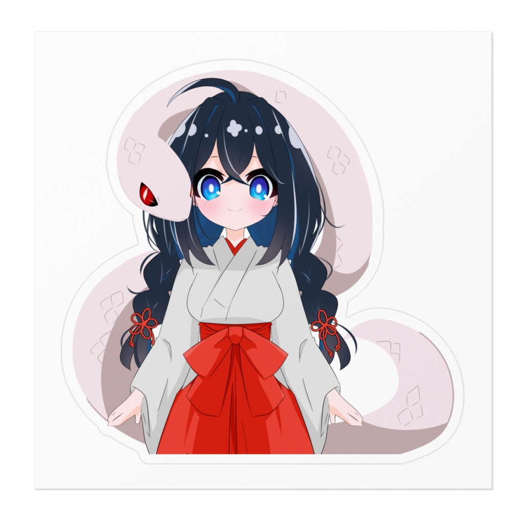 巳國しの&巳國命ステッカー