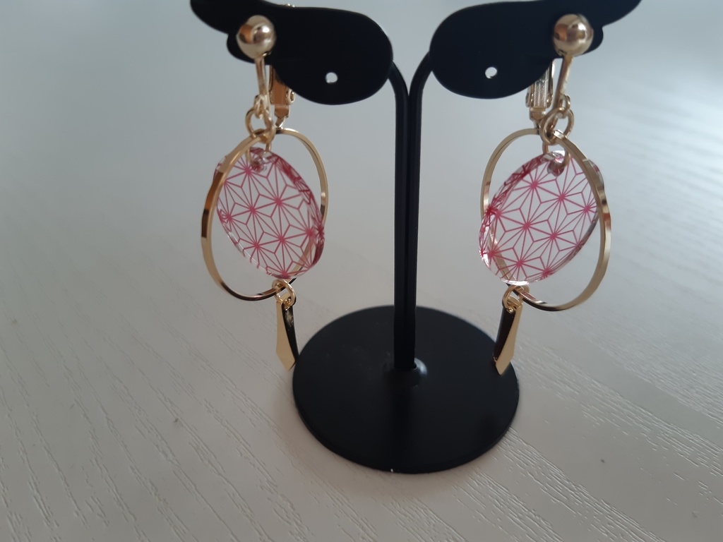 鬼滅の刃 禰豆子イメージイヤリング