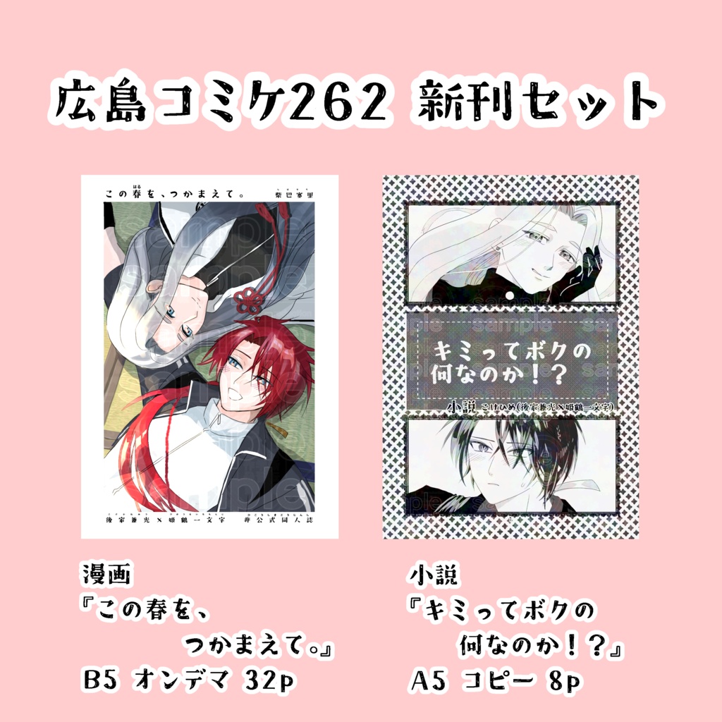 期間限定 2026年3月末まで【ごけひめ】広コミ262 新刊セット　※漫画オンデマ本・小説コピ本