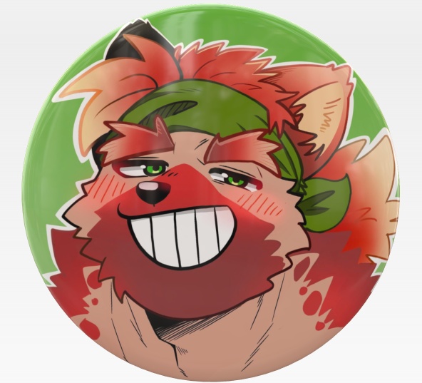 チャボくん缶バッジ