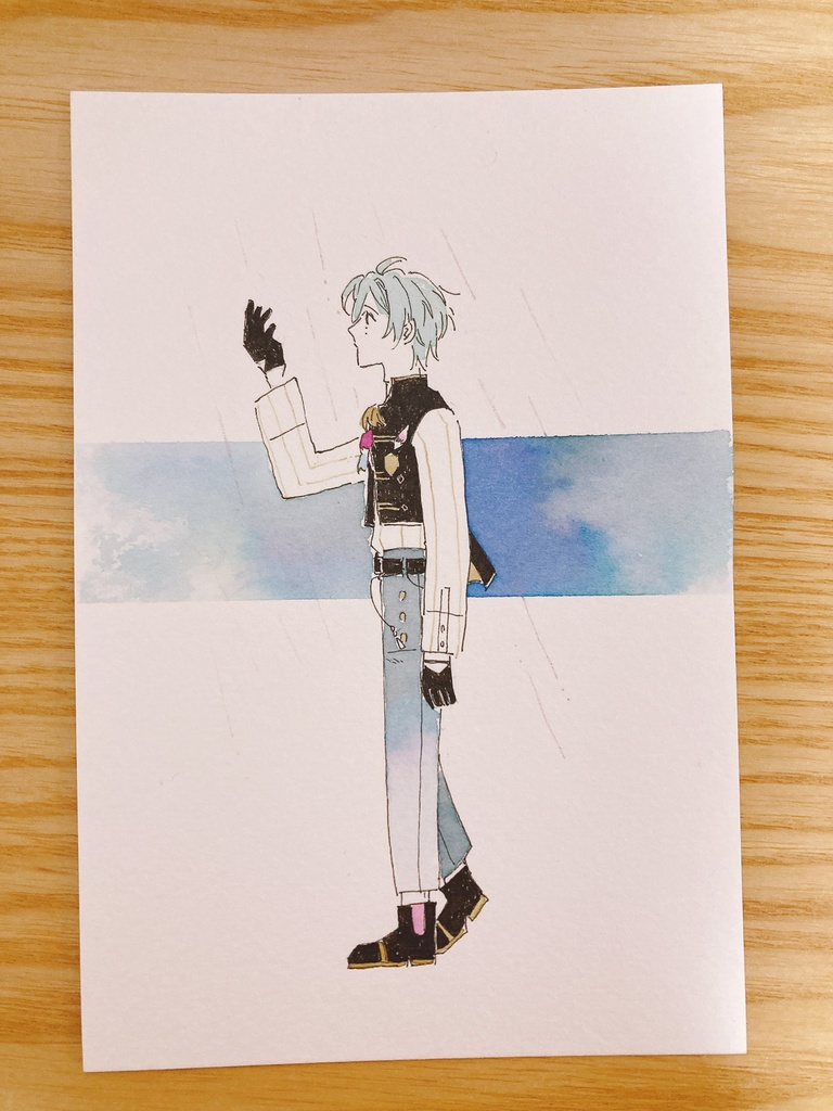 万年筆インクイラスト 星降灯庭 Booth