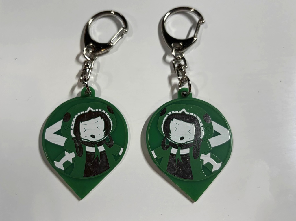 プリント基板キーホルダー エメラルドツリーボア/アマゾンツリーボア