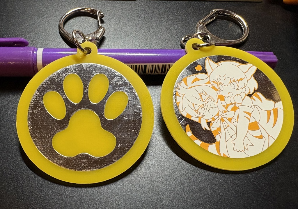 プリント基板キーホルダー　ツチスナ(かにみそドウフ様デザイン)