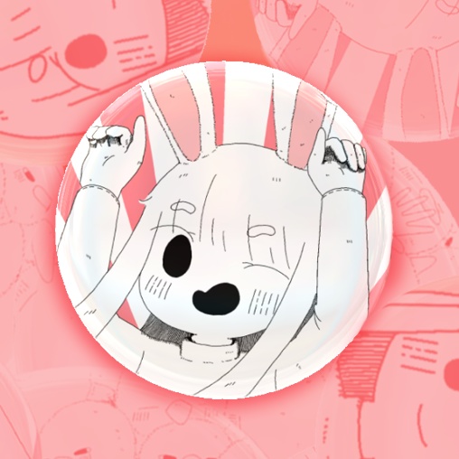 かわいい缶バッジ！【うさぎ】