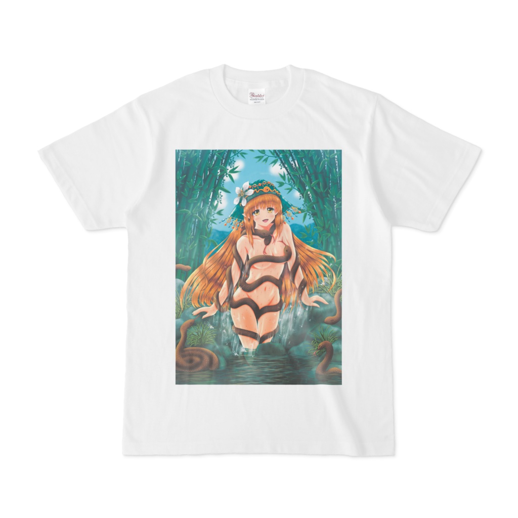 蛇神ナーガの沐浴 Tシャツ