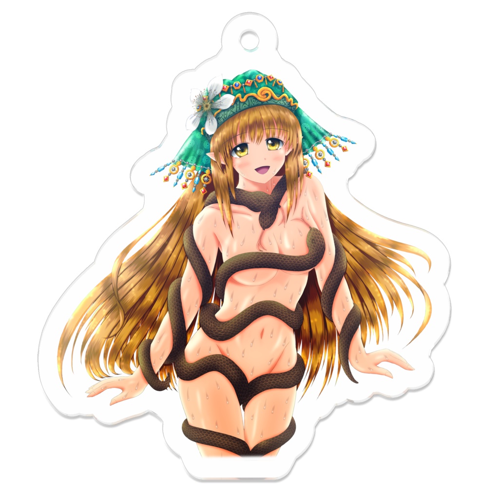 蛇神ナーガの沐浴 アクリルキーホルダー