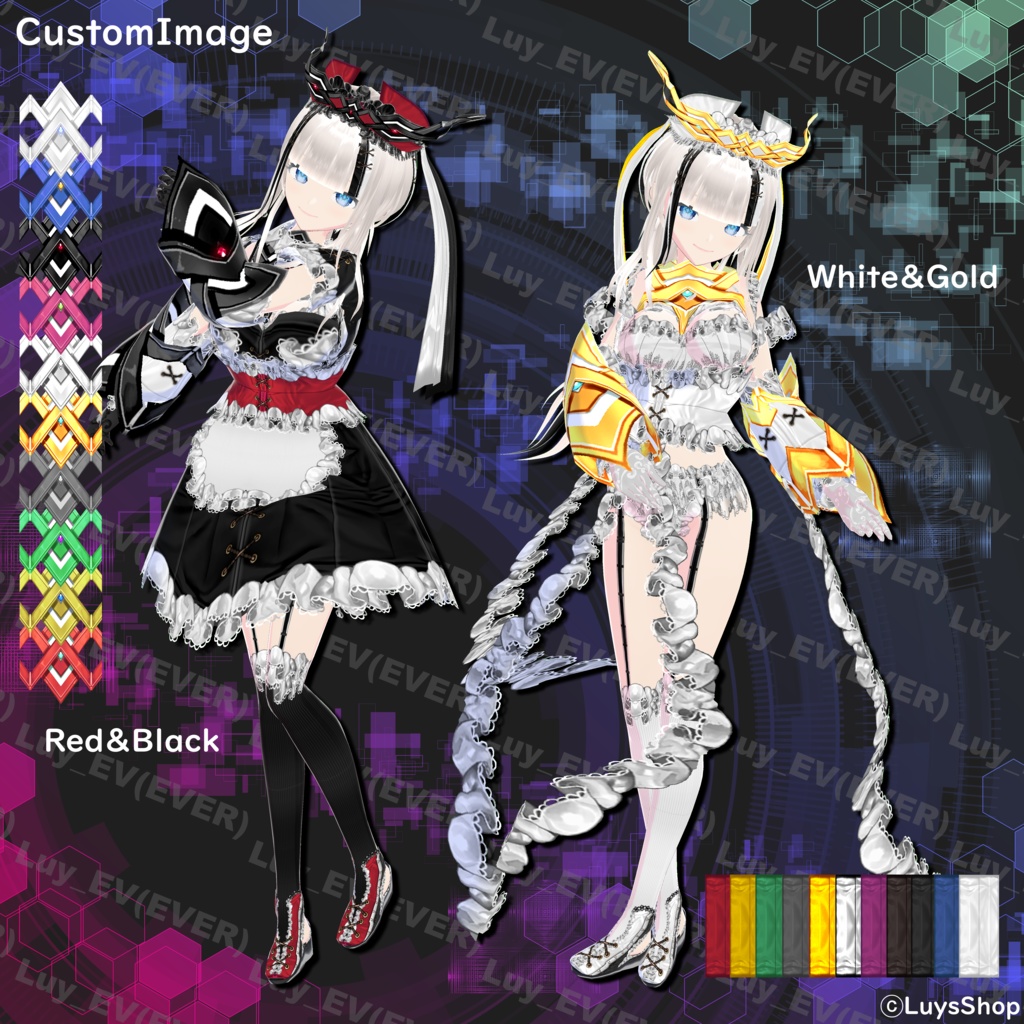 【VRoid 正式版】サイバークラシカルメイド(戦闘仕様)