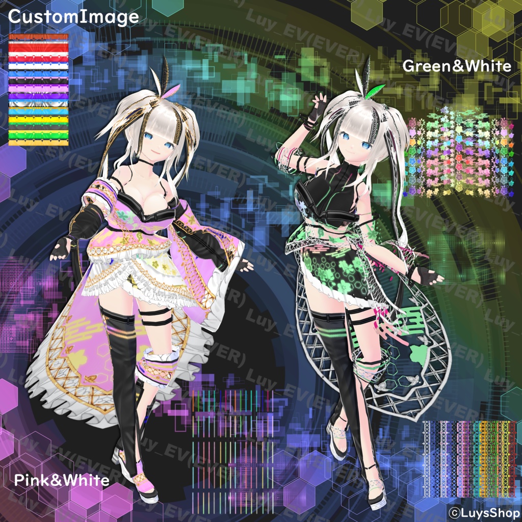 【VRoid 正式版】サイバーサマーフェスティバルウェア