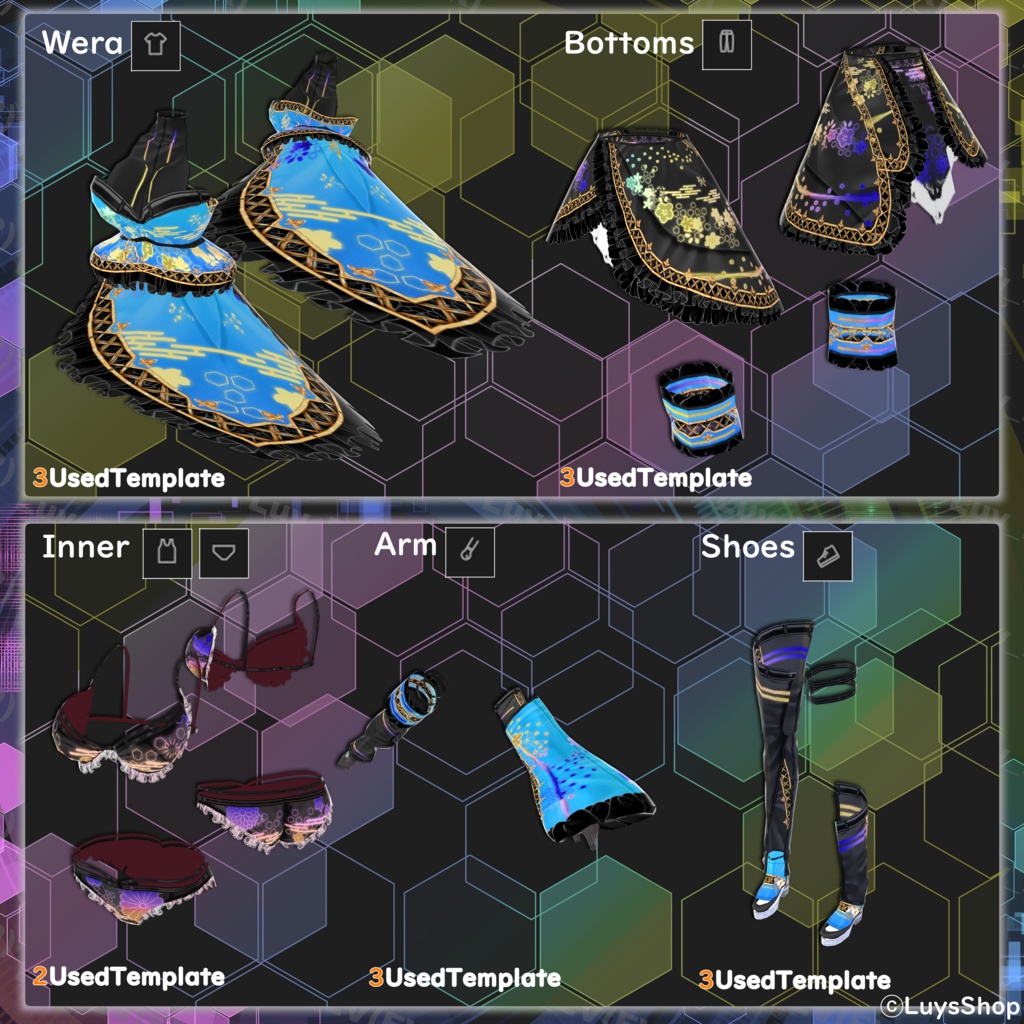 【VRoid 正式版】サイバーサマーフェスティバルウェア