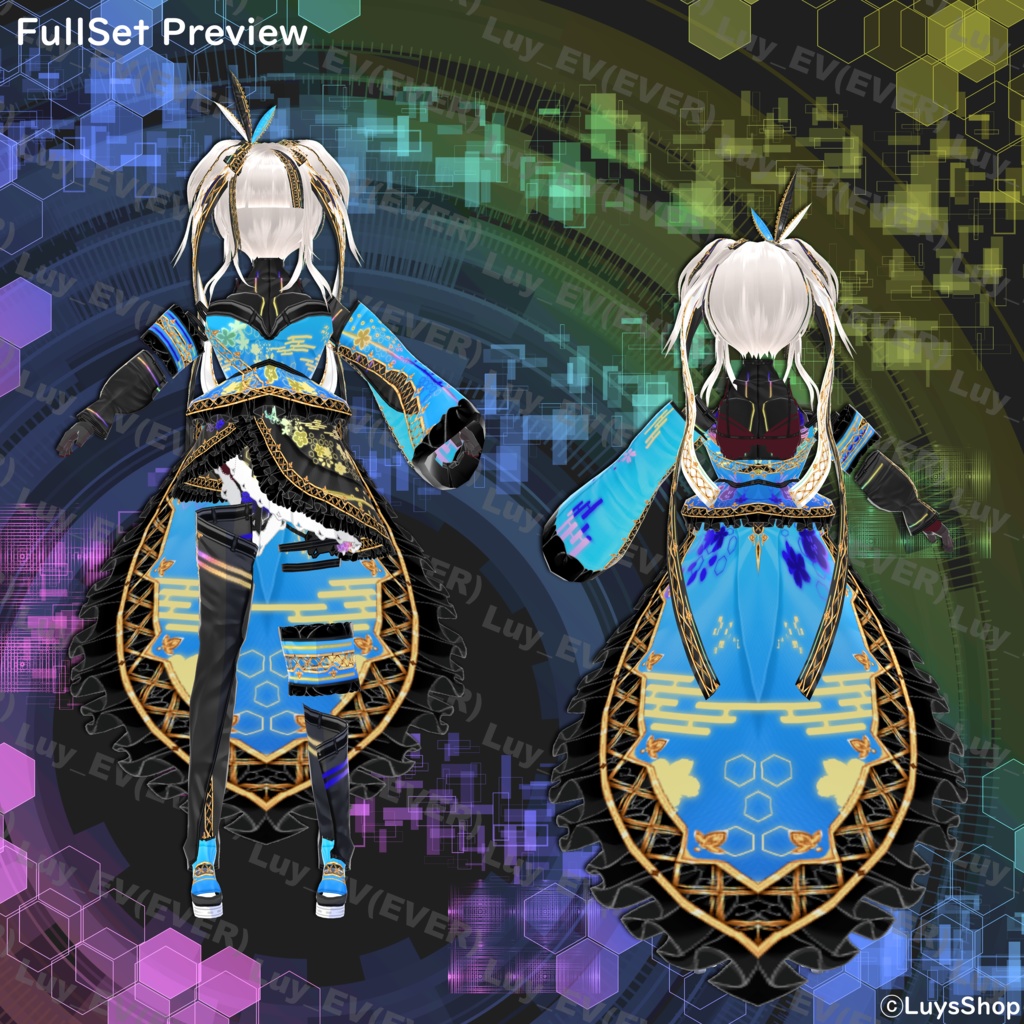 【VRoid 正式版】サイバーサマーフェスティバルウェア