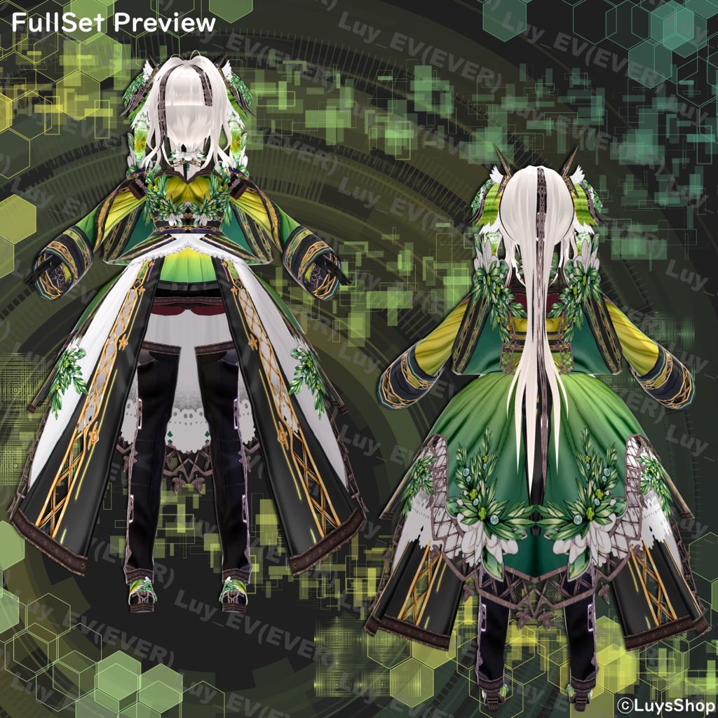 【VRoid 正式版】サイバーオリーブウェア