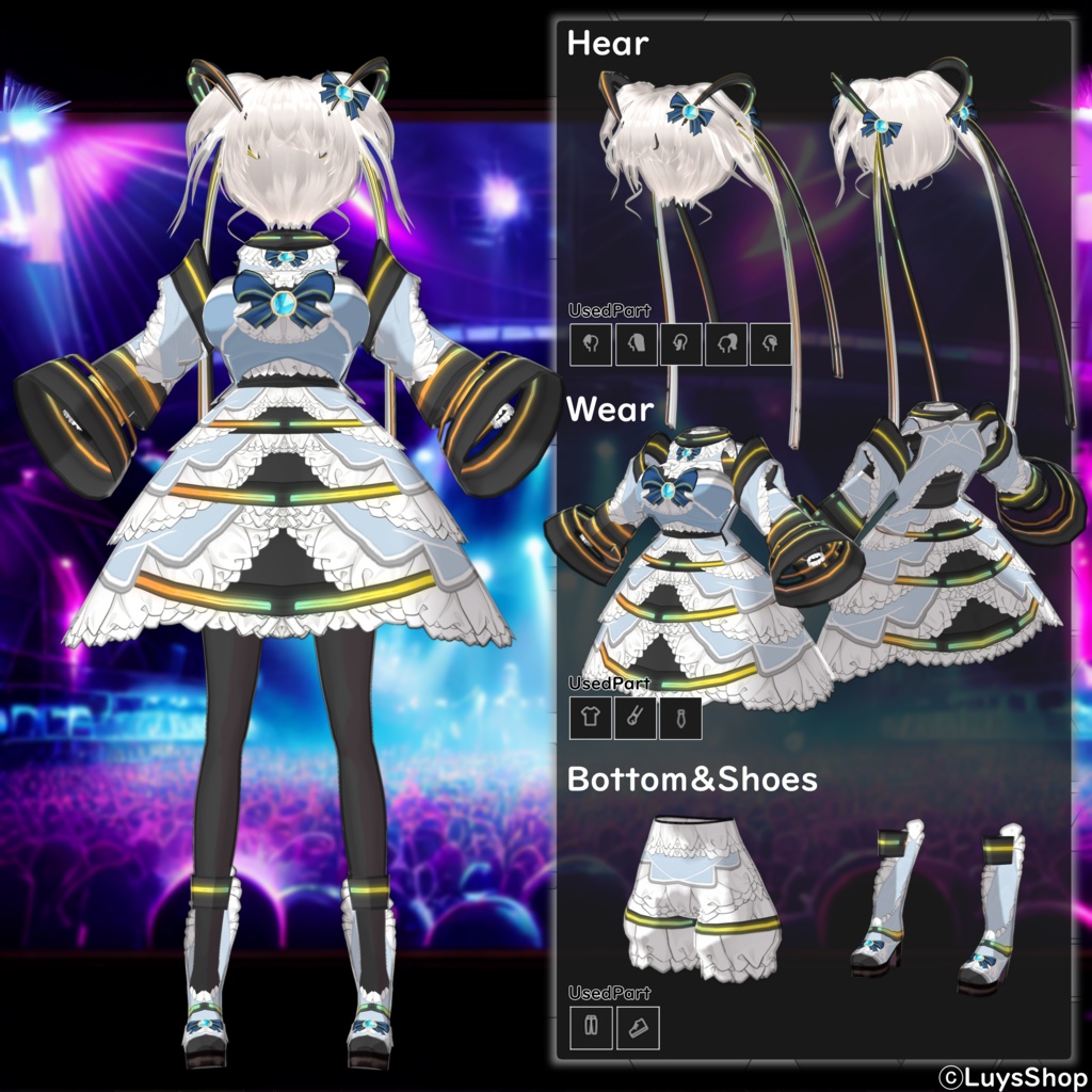 【VRoid 正式版】サイバーアイドル_VMFS.No3