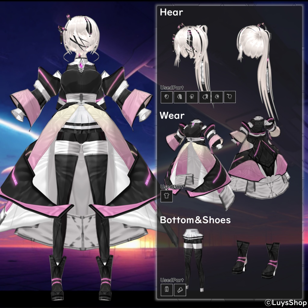 【VRoid 正式版】サイバーデュエット_VMFS.No3