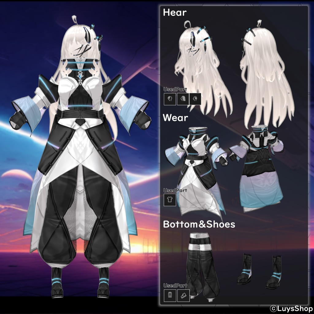 【VRoid 正式版】サイバーデュエット_VMFS.No3