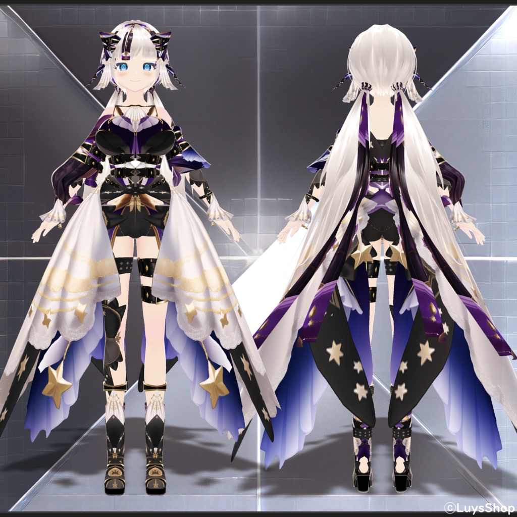 【VRoid 正式版】スターライトドレス【シュテルベシュ・リラ】