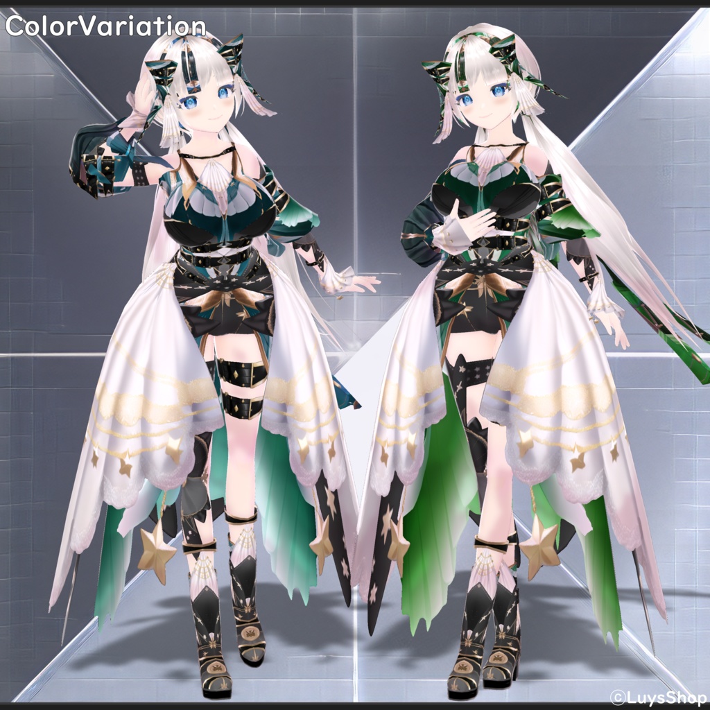 【VRoid 正式版】スターライトドレス【シュテルベシュ・リラ】