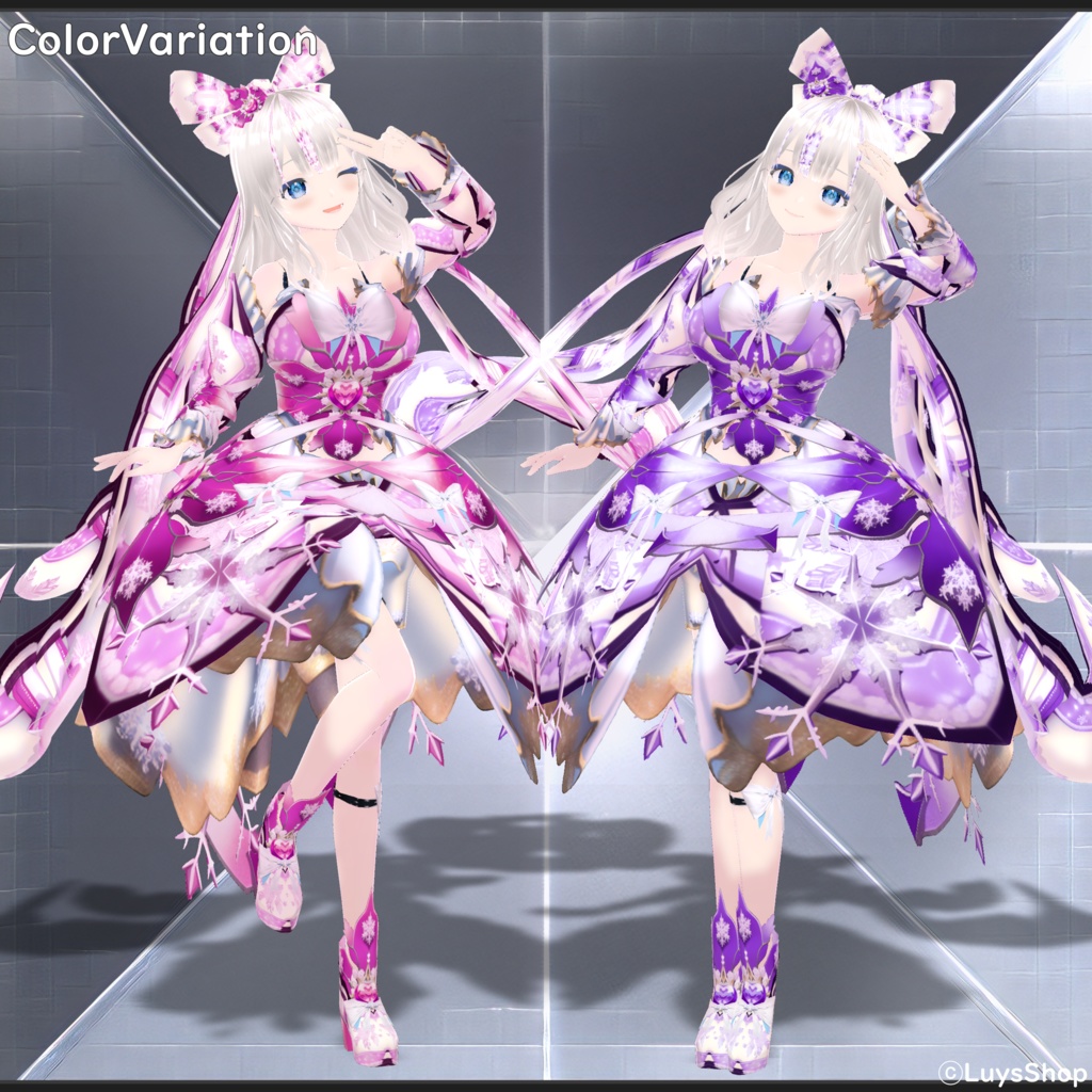 【VRoid 正式版】スノープリンセスドレス【ドリームジェラート】