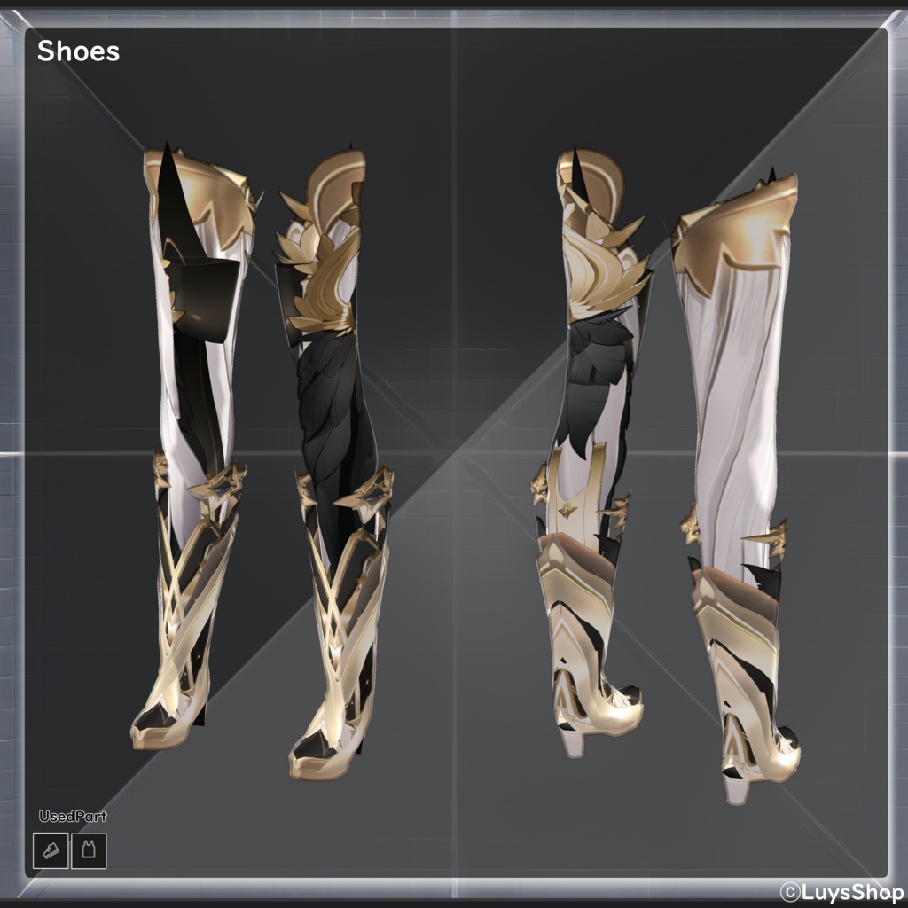 【VRoid 正式版】クロスフェザードレス【アビッスム・コンフラット】