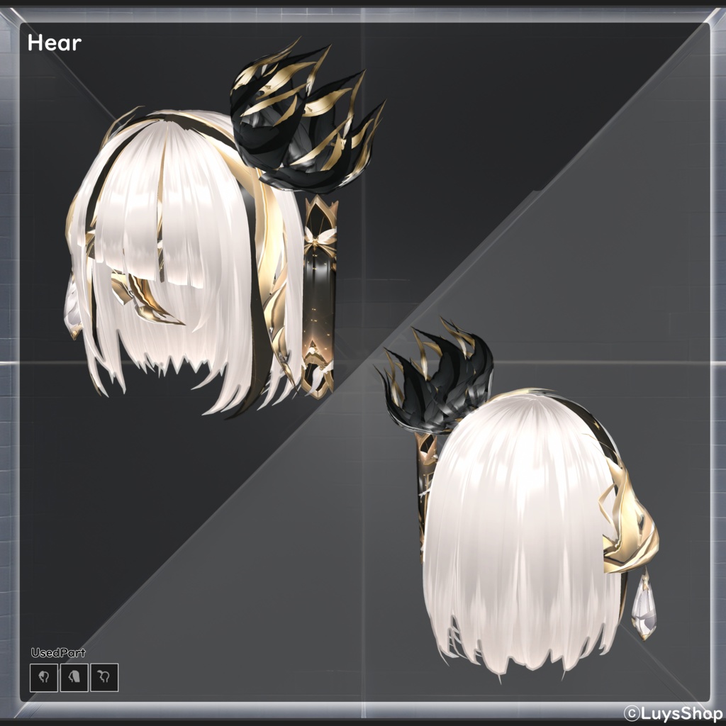 【VRoid 正式版】クロスフェザードレス【アビッスム・コンフラット】