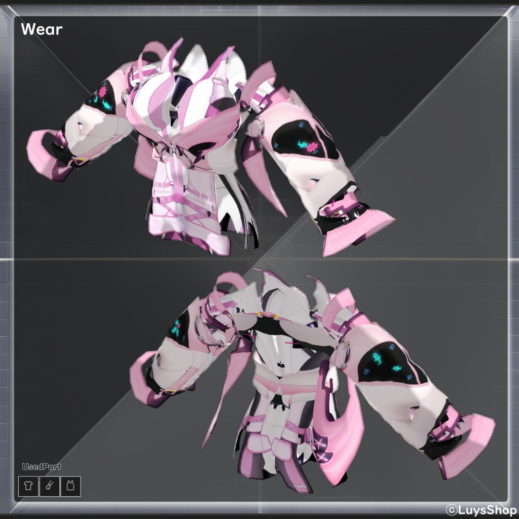 【VRoid 正式版】サイバーカジュアルウェア【アクアシュタット】