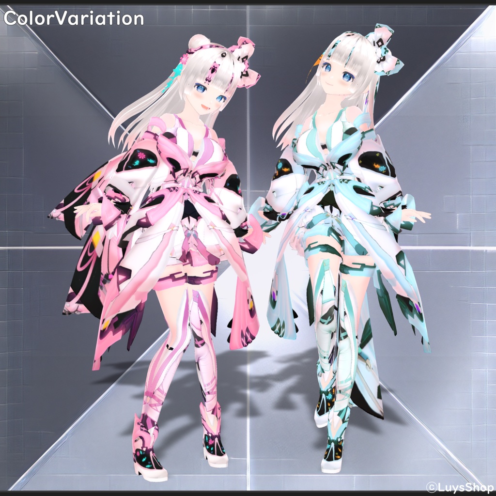 【VRoid 正式版】サイバーカジュアルウェア【アクアシュタット】