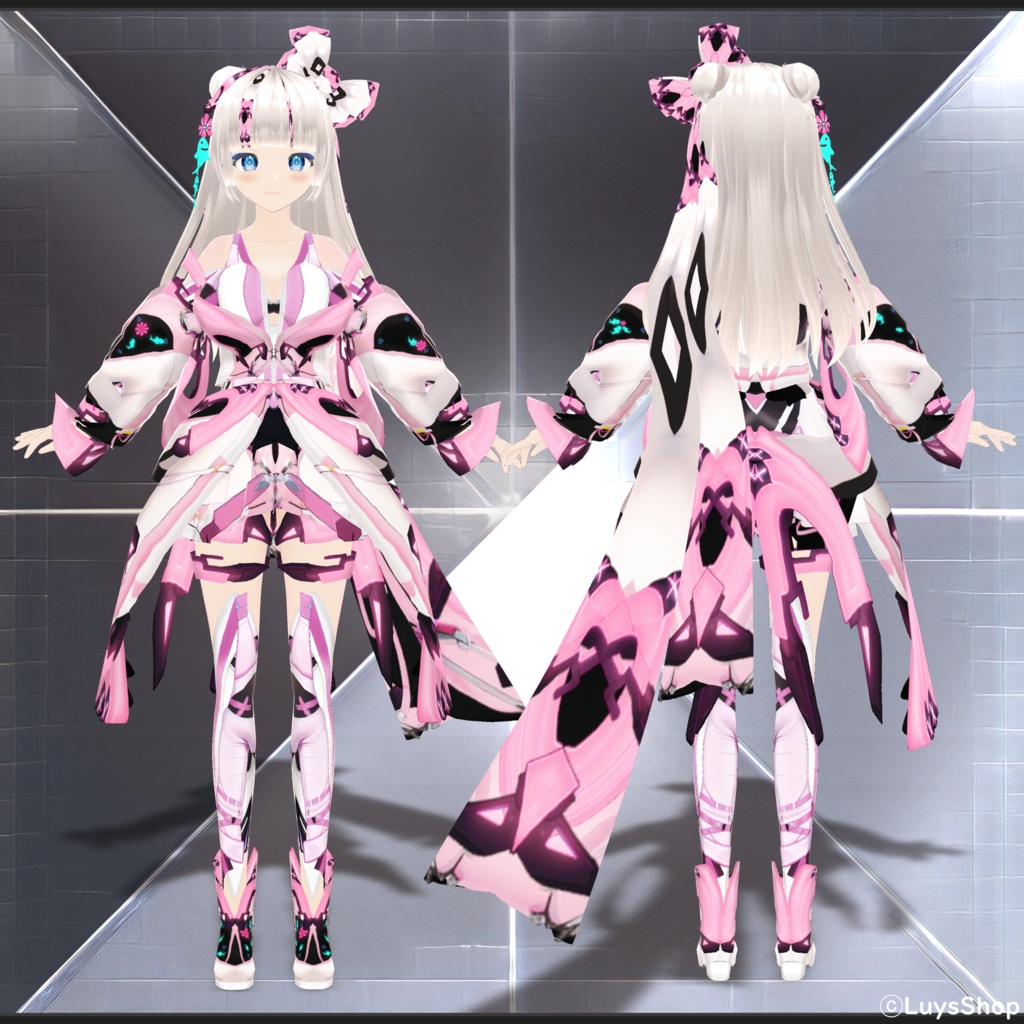 【VRoid 正式版】サイバーカジュアルウェア【アクアシュタット】