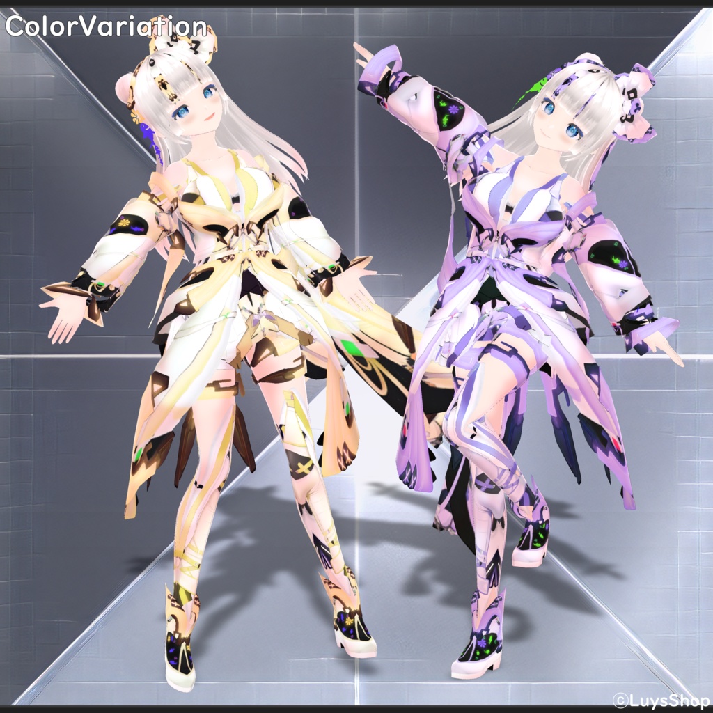 【VRoid 正式版】サイバーカジュアルウェア【アクアシュタット】