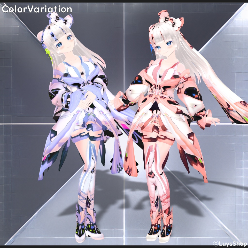 【VRoid 正式版】サイバーカジュアルウェア【アクアシュタット】