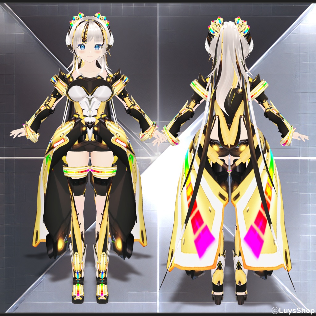 【VRoid 正式版】サイバーアクティブウェア【ウニレアルク】