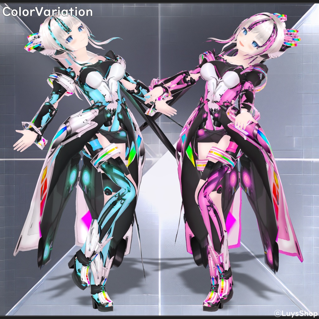 【VRoid 正式版】サイバーアクティブウェア【ウニレアルク】