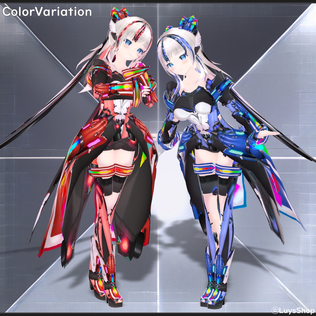 【VRoid 正式版】サイバーアクティブウェア【ウニレアルク】