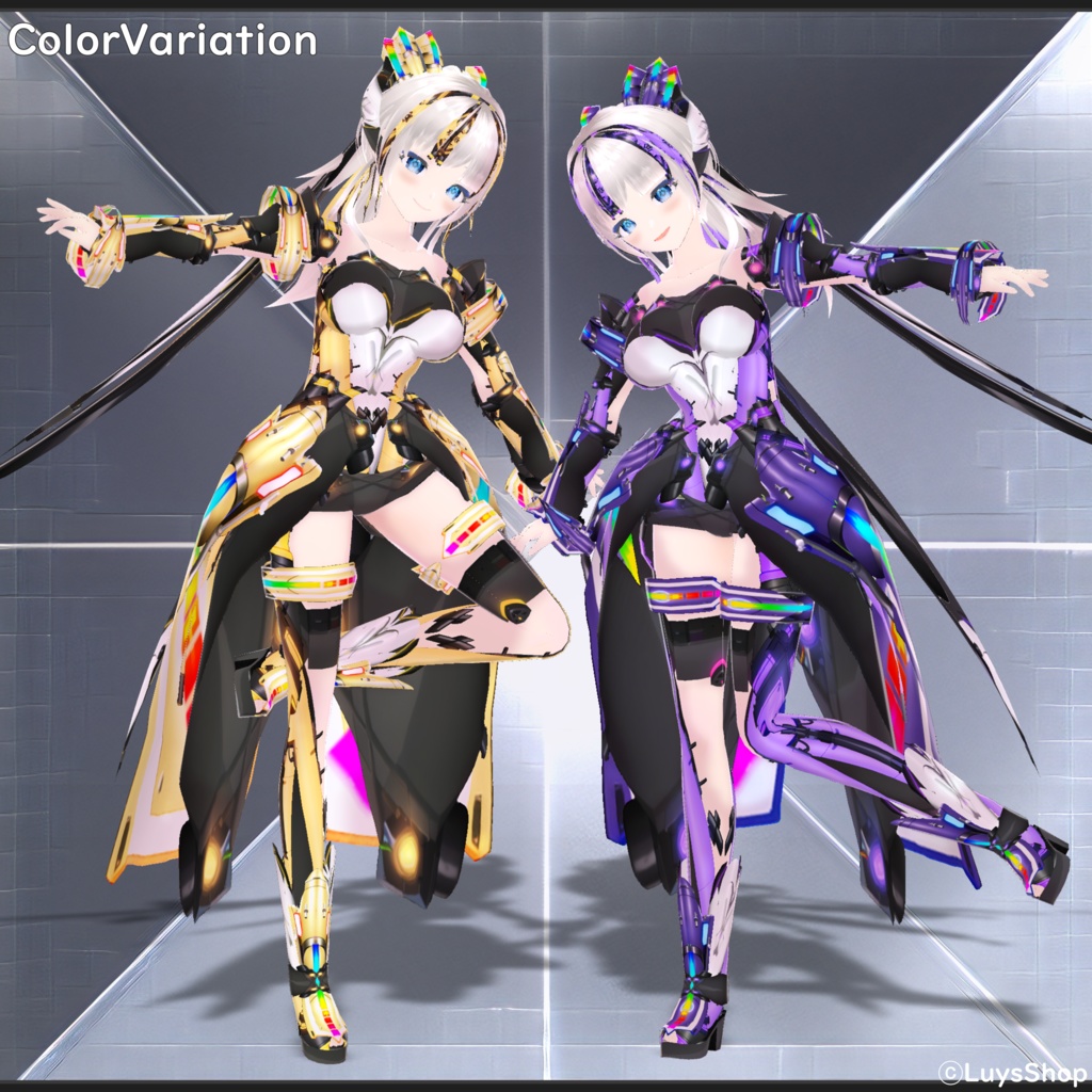 【VRoid 正式版】サイバーアクティブウェア【ウニレアルク】