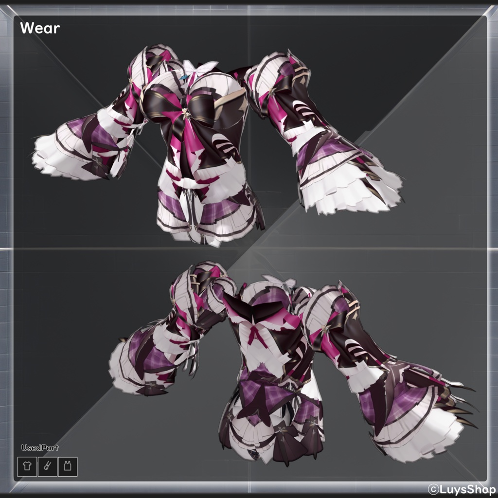 【VRoid 正式版】ボリュームリボンドレス【ゼーンリーゲマイン】