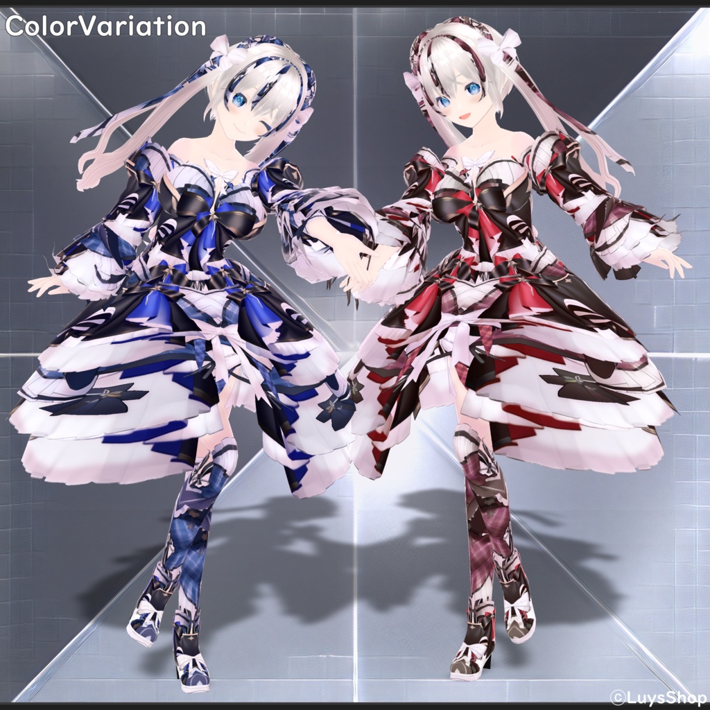 【VRoid 正式版】ボリュームリボンドレス【ゼーンリーゲマイン】