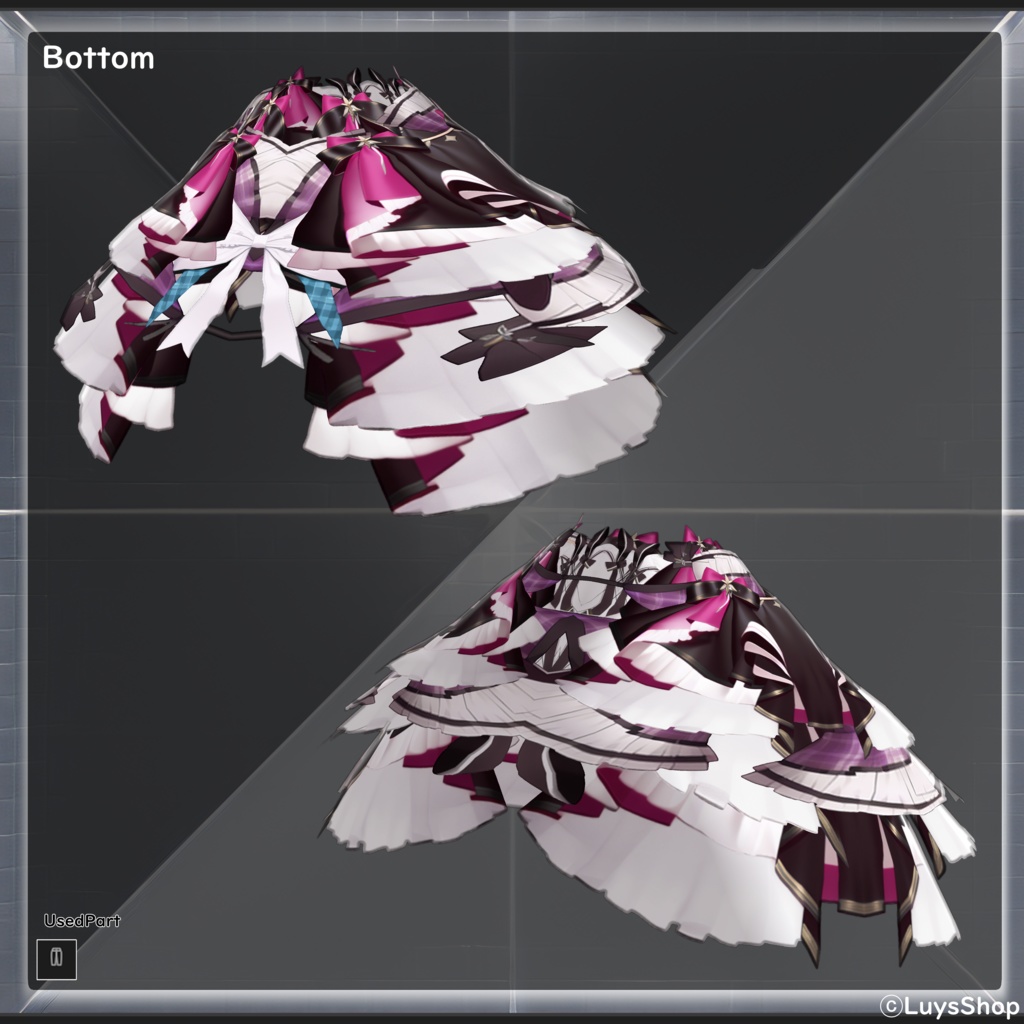 【VRoid 正式版】ボリュームリボンドレス【ゼーンリーゲマイン】