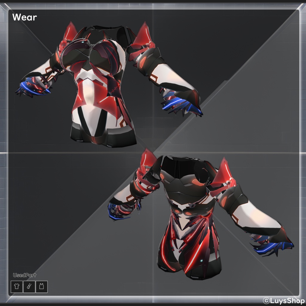 【VRoid 正式版】サイバートゥースウェア【シュヴァストアング】