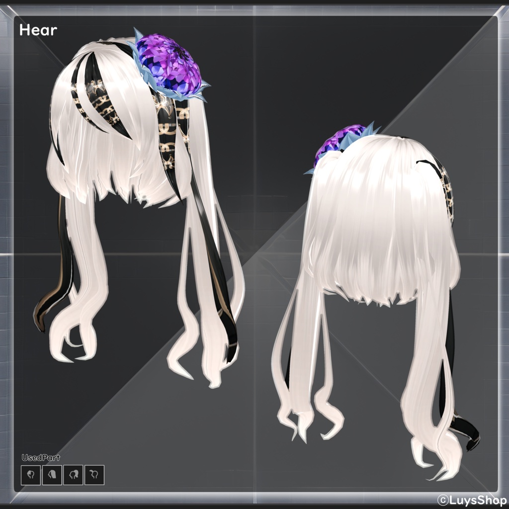 【VRoid 正式版】サイバーフラワードレス【イルムリア】