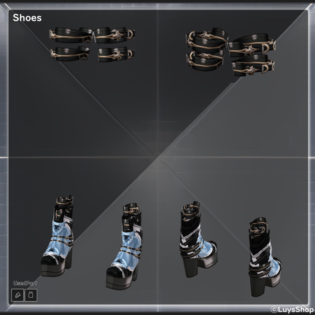 【VRoid 正式版】サイバーフラワードレス【イルムリア】