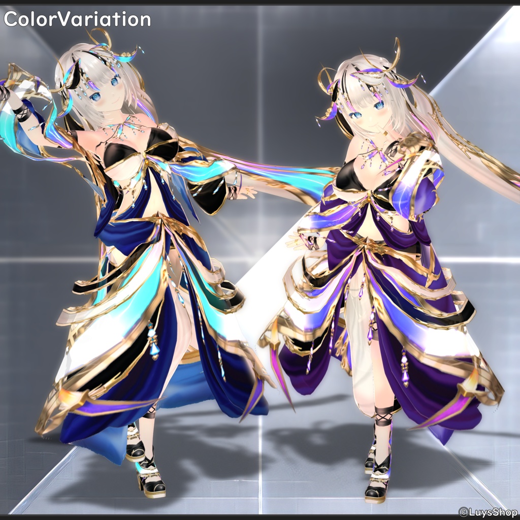 【VRoid 正式版】ファンタジーサマードレス【アエスタスフェリア】