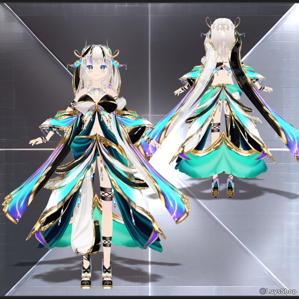 【VRoid 正式版】ファンタジーサマードレス【アエスタスフェリア】